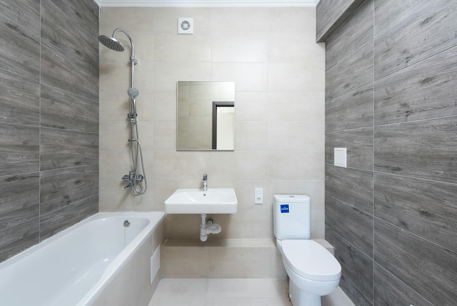 Modern bathroom fittings showroom
